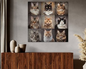Portraits de chats sur Cafe Noir