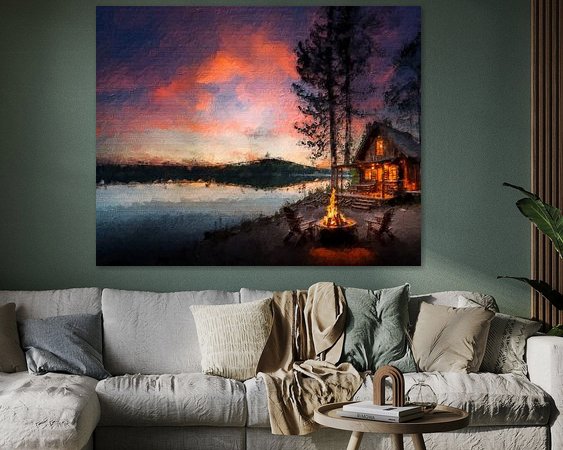 Example of the artwork in a room