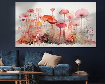 Mushrooms in Pastel 4 by ByNoukk