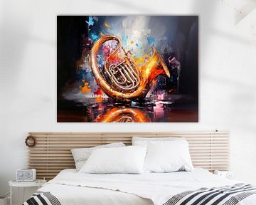 MUSIC ART Tuba by Melanie Viola