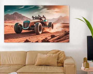 Mad Max auto in de woestijn van Mustafa Kurnaz