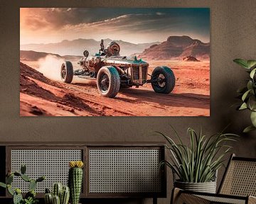 Mad Max Auto in der Wüste von Mustafa Kurnaz