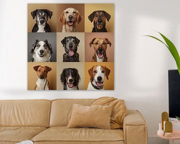 Portraits de chiens sur Cafe Noir