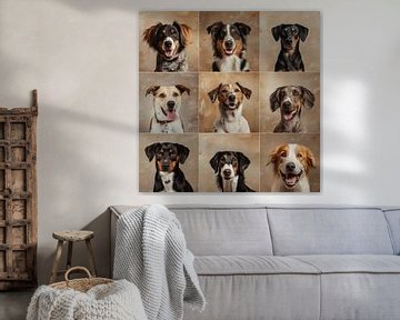 Portraits de chiens sur Cafe Noir