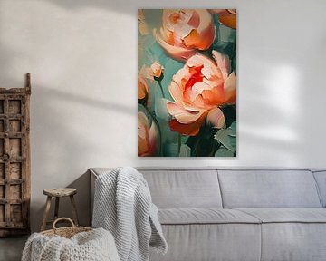 Tulpen in een schilderij van Thea