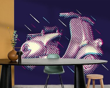 Example of the artwork in a room