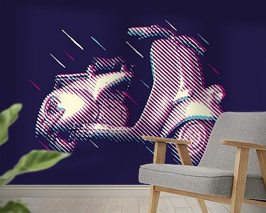 Example of the artwork in a room