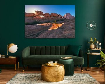 Namibia natural rock arch at the Spitzkoppe by Jean Claude Castor