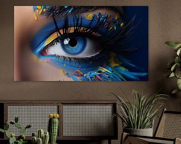 Make-up voor blauwe ogen, modefoto van Animaflora PicsStock