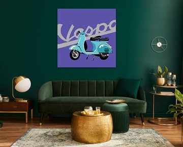 Vespa op lila van Jole Art (Annejole Jacobs - de Jongh)