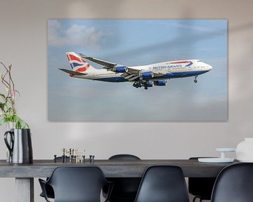 British Airways Boeing 747-400 passagiersvliegtuig. van Jaap van den Berg