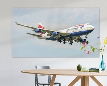 British Airways Boeing 747-400 passenger jet. by Jaap van den Berg