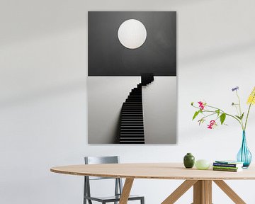 minimal stairs to the full moon by haroulita