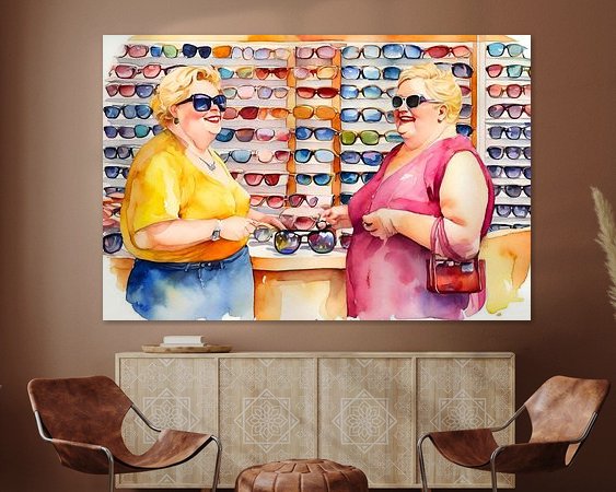 Example of the artwork in a room
