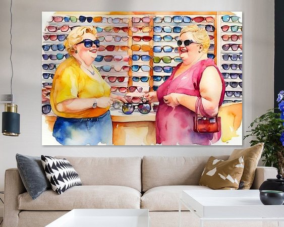 Example of the artwork in a room