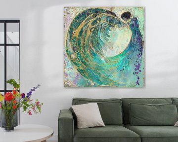 Gold Swirl Mystique by Art Whims