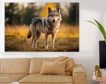 Wolf in het wild in Duitsland van Animaflora PicsStock