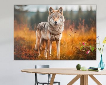 Wolf in het wild in Duitsland van Animaflora PicsStock