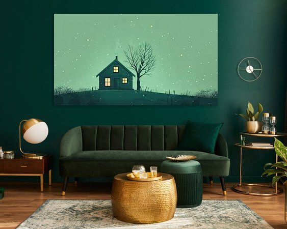 Example of the artwork in a room