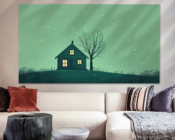 Example of the artwork in a room