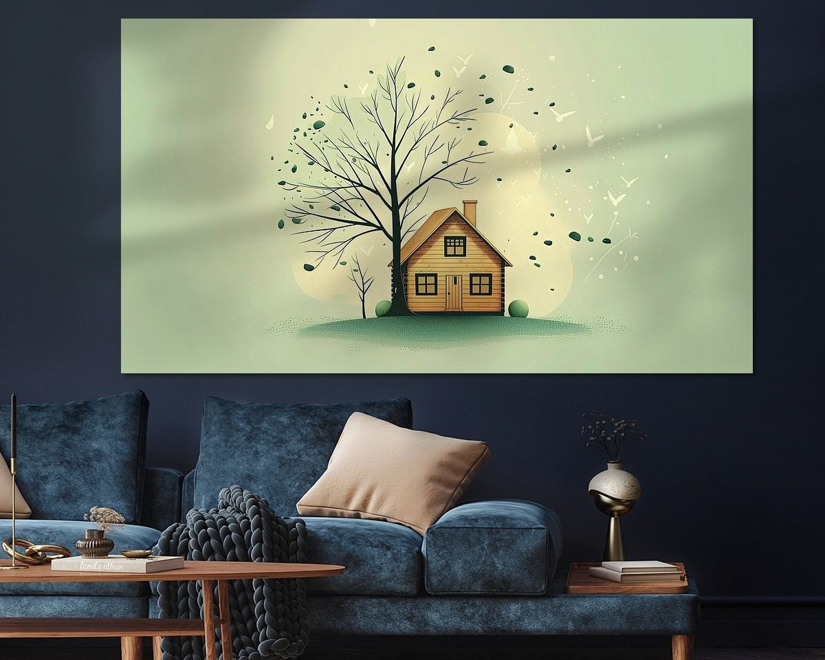 Example of the artwork in a room