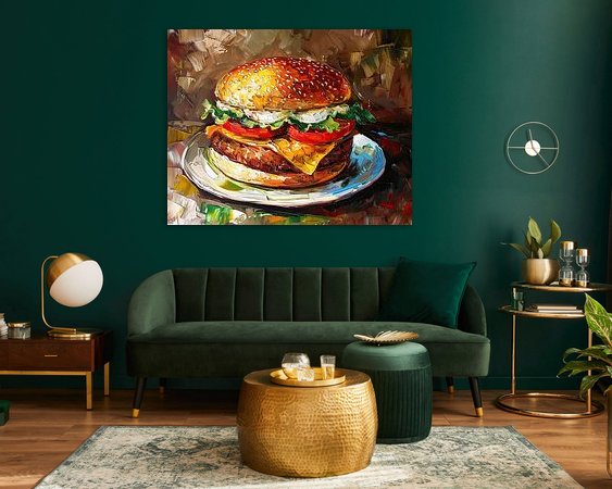 Example of the artwork in a room