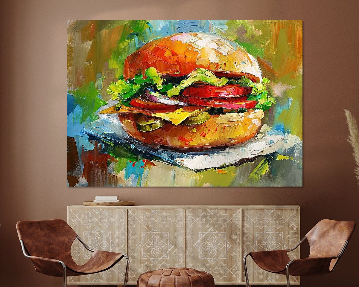 Example of the artwork in a room
