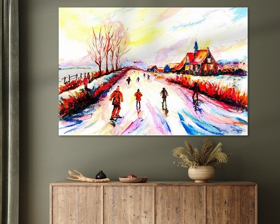 Example of the artwork in a room