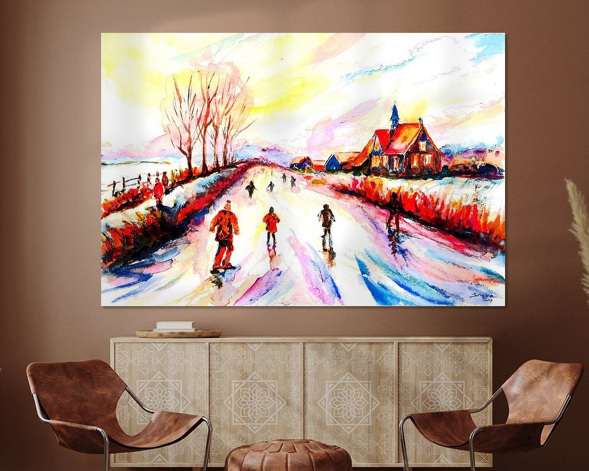 Example of the artwork in a room