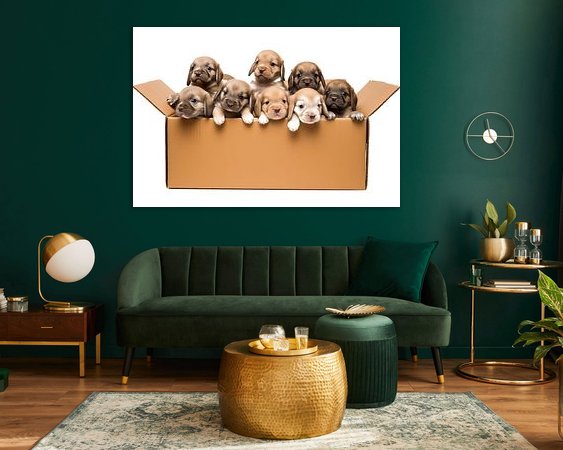 Example of the artwork in a room