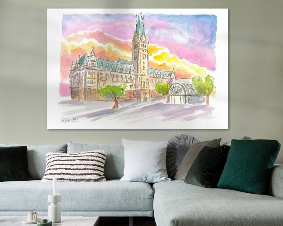 Example of the artwork in a room