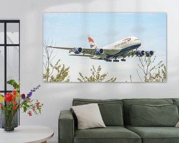 Landung des Airbus A380 von British Airways. von Jaap van den Berg