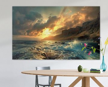 Lever de soleil et bruit de la mer