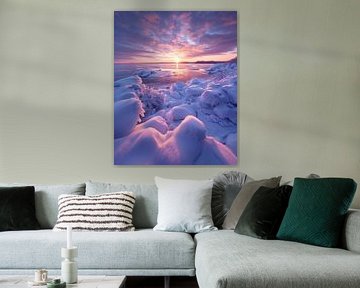 Le soleil embrasse l'océan