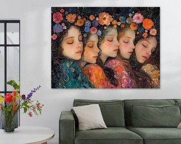 vrouwen bloemen en sterren van Egon Zitter