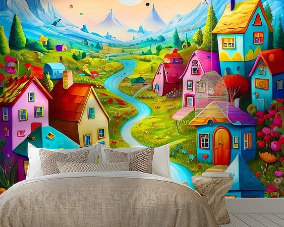 Example of the artwork in a room