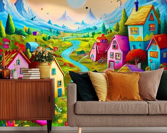 Example of the artwork in a room