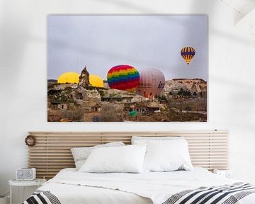 Ballonvaart, Cappadocia, Turkije van Lieuwe J. Zander