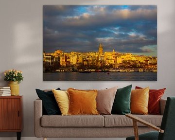 View of Istanbul from the Bosphorus Strait, Turkey by Lieuwe J. Zander