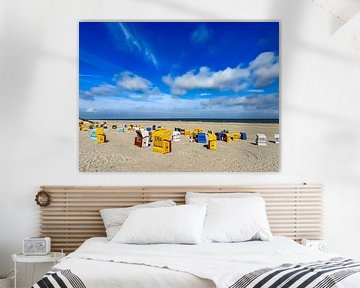 Beach chairs on the beach of Juist by Dirk Rüter