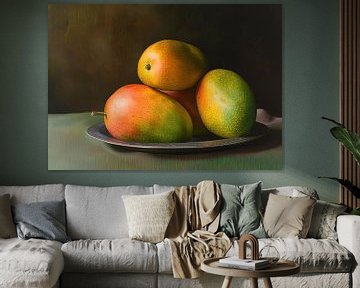 Painting Mango Still Life by Blikvanger Schilderijen