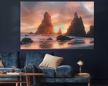 Lumières dorées de la mer