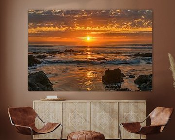 L'or du soir sur la côte