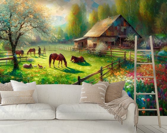 Example of the artwork in a room