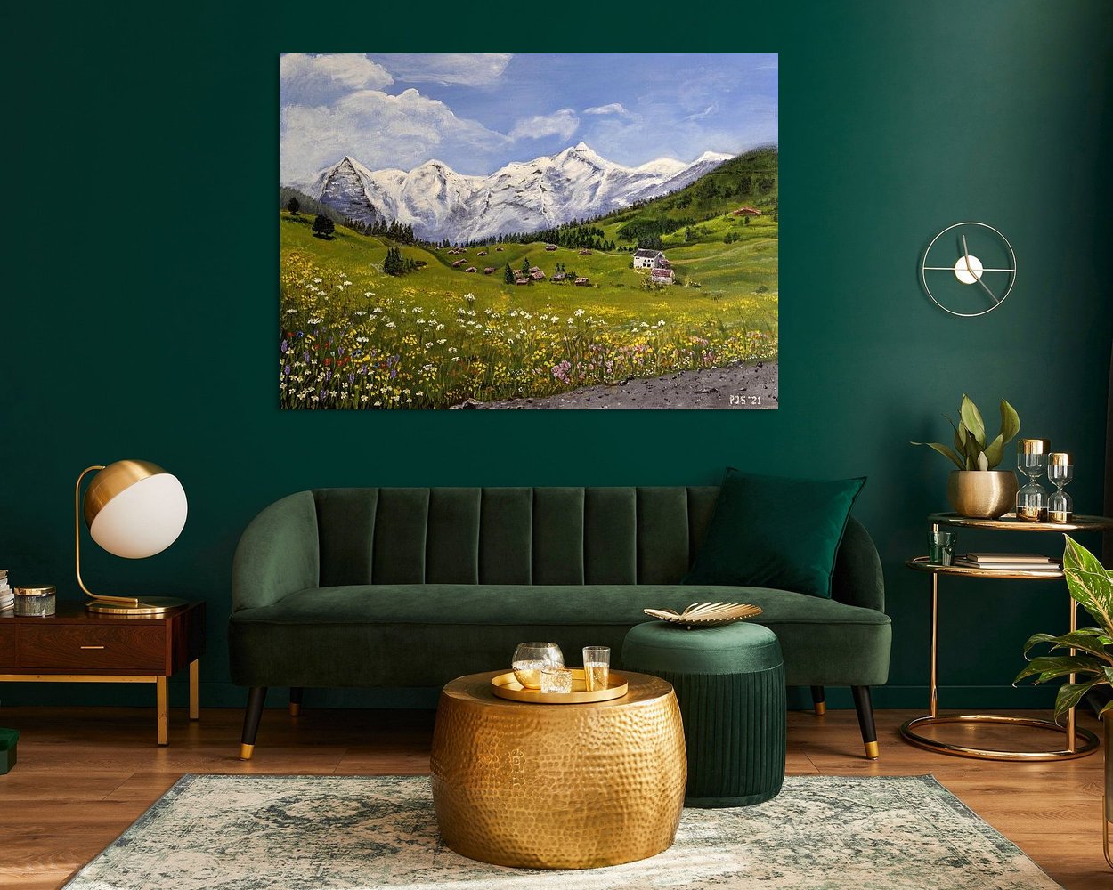 Example of the artwork in a room