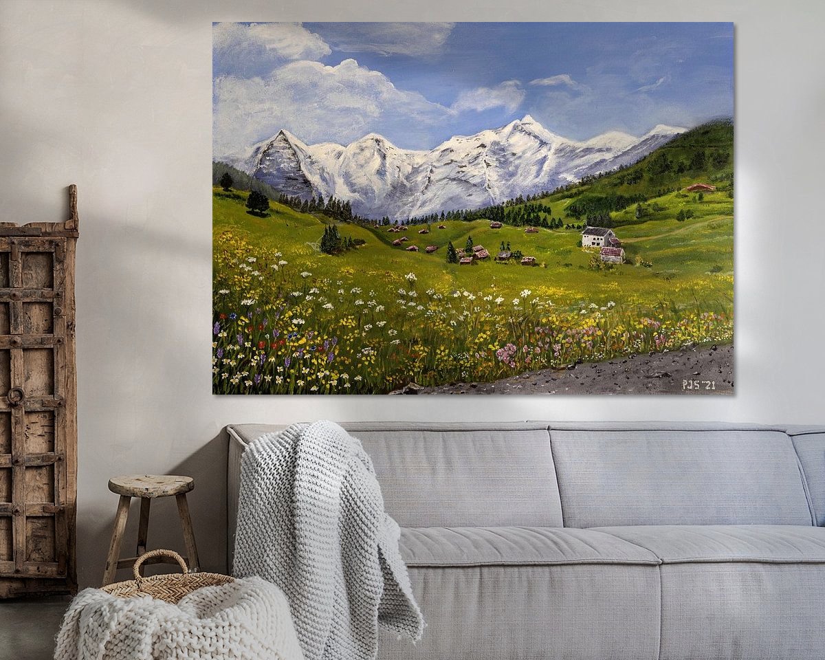 Example of the artwork in a room
