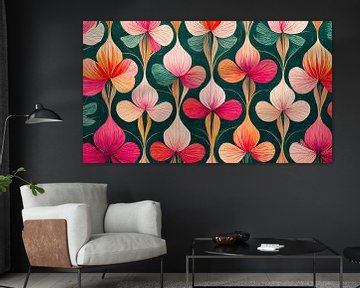 Bloemenpatroon met kleuren van Mustafa Kurnaz