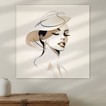 Strichzeichnung Porträt