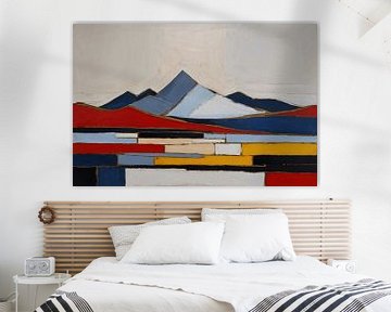 Abstracte bergen van Art & Soul Creations