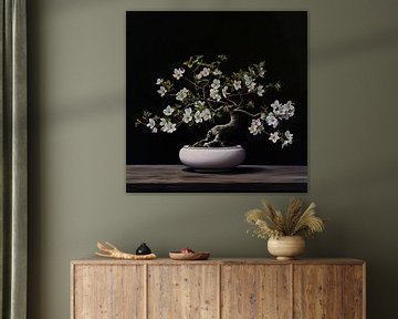 Bonsai with wild tulip by Harmannus Sijbring